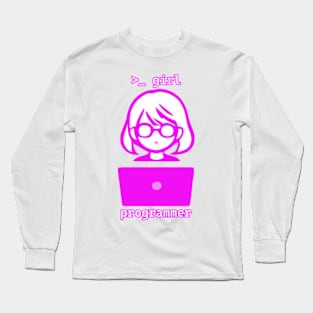 Girl Programmer Long Sleeve T-Shirt